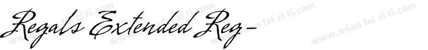 Regals Extended Reg字体转换